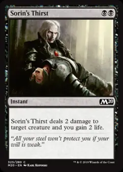 Sorin's Thirst - Near Mint MTG Magic 2020 Core Set - Image 1