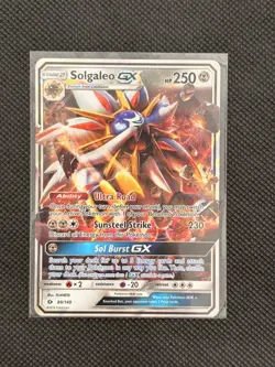 Pokemon Card - RARE! Solgaleo GX Ultra Rare Black Star Promo SM16 | - Image 1