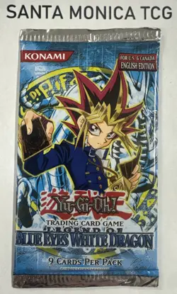 konami 1996 Yugioh Card Game Legend of­ Blue Eyes White Dragon Booster Pack 53334264396 - Image 1