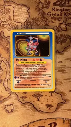 Pokemon TCG Funskool Indian Mr. Mime Card - Image 1