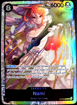Nami OP15-086 Super Rare Adventure on Kami's Island One Piece Foil Near Mint - Image 1