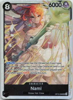 Nami () Foil SR Adventure on Kami's Island OP15-086 NM - Image 1