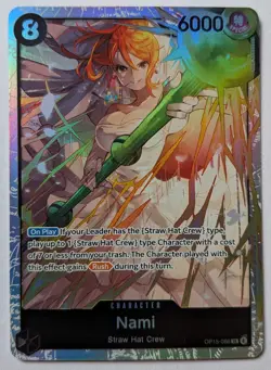 One Piece Adventure On Kami's Island SR Foil Card OP15-086 Nami - Image 1