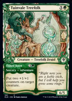 Tuinvale Treefolk (Showcase) - Near Mint MTG Throne of Eldraine - Image 1