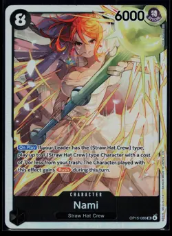 Nami () Foil SR Adventure on Kami's Island OP15-086 NM - Image 1