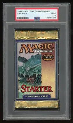 1999 MTG Magic the Gathering Starter Booster Pack PSA 9 - Image 1