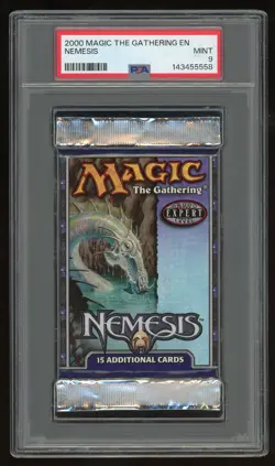 2000 MTG Magic the Gathering Nemesis Booster Pack PSA 9 - Image 1