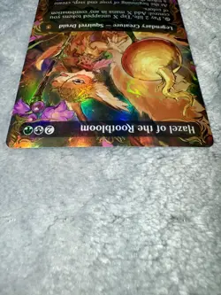 Hazel of the Rootbloom (Borderless) (Raised Foil) - Commander: Bloomburrow (BLC) - Image 4