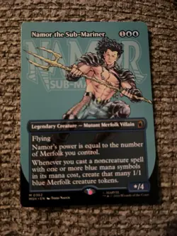 Namor The Sub-Mariner Borderless Marvel Super Heroes Mtg Nm 0362 - Image 1