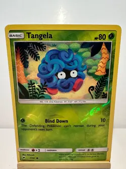 Tangela 7/147 Common Burning Shadows Pokemon Reverse Holo Near Mint - Image 1