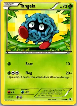 TANGELA 1/113 C LEGENDARY TREASURES POKEMON NM - Image 1