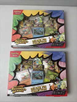 LOT of 2 Pokemon Ascended Heroes First Partners Deluxe Pin Collection - Image 1