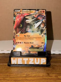2015 Pokemon TCG Groudon EX XY42 Ultra Rare Black Star Promo NEAR MINT - Image 1