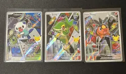 Series 2 First Partner Illustration - Snivy 049, Tepig 050, Oshawott 051 NM/M - Image 1