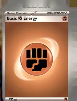 Pokemon Basic Fighting Energy 006 Miscut Error - Image 1