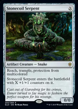 Stonecoil Serpent - Near Mint MTG Throne of Eldraine - Image 1