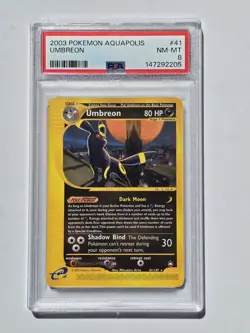Pokemon Umbreon 41/147 - PSA 8 - Image 1