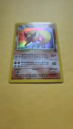Pokemon Flareon Holo Rare Unlimited Jungle 3/64 - Image 2