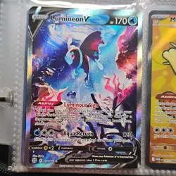 Pokemon Lumineon V Full Art Ultra Rare Holo 156/172 Brilliant Stars 170 HP - Image 1
