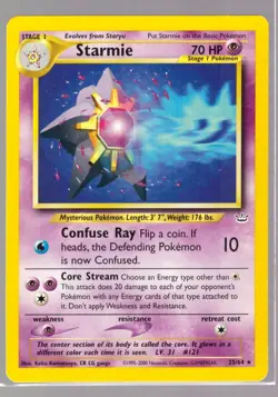 Pokemon Starmie 25/64 Neo Revelation 2002 WOTC - Image 1