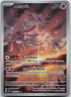 Mesprit 204/191 Illustration Rare Surging Sparks Pokemon Near Mint - Image 1