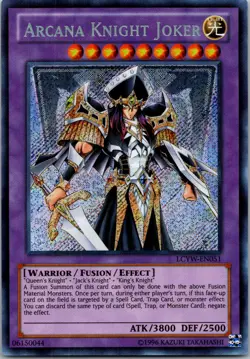 Yugioh Arcana Knight Joker LCYW-EN051 Secret Rare NM - Image 1