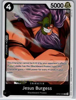 Jesus Burgess OP09-086 English Emperors in the New World - One Piece Card - NM - Image 1