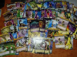 Dinosaur King Trading Cards Lot Mixed Bulk Characters Moves Rare Cards - Image 1
