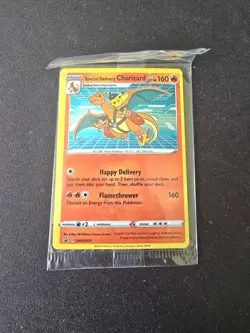 Pokemon TCG Special Delivery Charizard SWSH075 Holo Promo Card Sealed - Image 1
