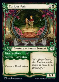 Curious Pair (Showcase) - Near Mint MTG Throne of Eldraine - Image 1