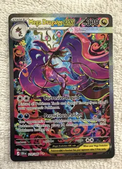 Pokemon TCG Mega Dragalge ex 118/086 Special Illustration Rare NM Chaos Rising - Image 1