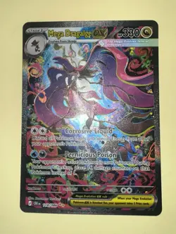 Pokemon TCG Mega Dragalge EX Full Art Holo Dragon 330 HP Card 118/086 English - Image 3