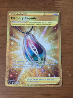 Memory Capsule 202/185 Gold Secret Rare Vivid Voltage Holo Card Pokemon TCG - Image 1