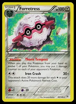 Pokemon Card Flashfire Forretress 60/106 Rare - Image 1
