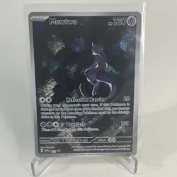 Pokemon Mewtwo SVP 052 Black Star Promo Card Full Art Scarlet & Violet 151 TCG - Image 1