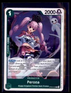 One Piece CCG Perona OP09-034 Emperors in the New World 4 card lot - Image 1