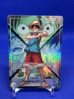 Bandai One Piece Card Game Monkey D. Luffy OP16-022 Leader Alt Art Foil EN 5000 - Image 1