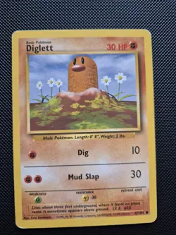 Pokemon TCG Diglett/Base Set/Card 47/102 / LP - Image 1