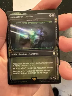 MTG ASSAULTRON INVADER #352 SHOWCASE FOIL FALLOUT NM - Image 1