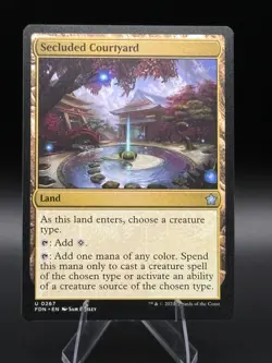 MTG Secluded Courtyard Foundations 267 NM Regular - Image 1