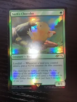 Sazh's Chocobo 0001 Final Fantasy Deck Builder Box Sam’s Club Foil Promo MTG NM - Image 2