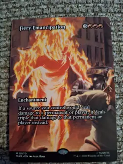 Fiery Emancipation Borderless Marvel Super Heroes Mtg Nm 0070 - Image 1