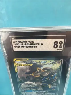 2019 Pokemon PROMO #SM192 Lucario & Melmetal GX Power Partnership Tin SGC 8 - Image 2