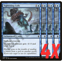 MTG Tightening Coils (Battle for Zendikar) 086/274 (NEAR MINT) (4X) - Image 1