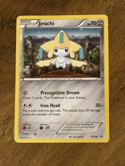 Pokemon TCG Jirachi XY195 Black Star Promo Holo 2017 Lightly Played Condition - Image 1