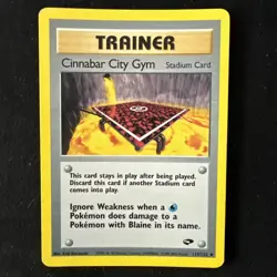 Pokemon TCG Cinnabar City Gym Gym Challenge Set 113/132 MP - Image 1