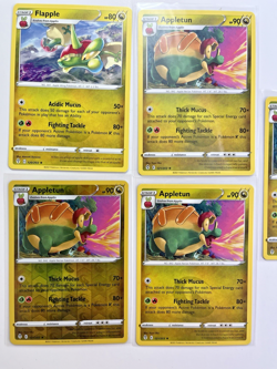 Pokemon Tcg Lot of 5 Appletun Flapple Reverse Holo Common basic - Image 2