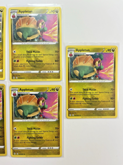Pokemon Tcg Lot of 5 Appletun Flapple Reverse Holo Common basic - Image 3