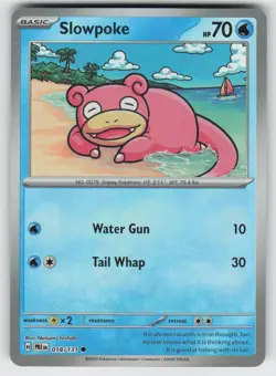 Slowpoke (Poke Ball Pattern) 018/131 SV: Prismatic Evolutions Pokemon Holo NM - Image 1
