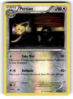 Persian 62/98 Common Ancient Origins Reverse Holo Pokemon Lightly Played - Image 1